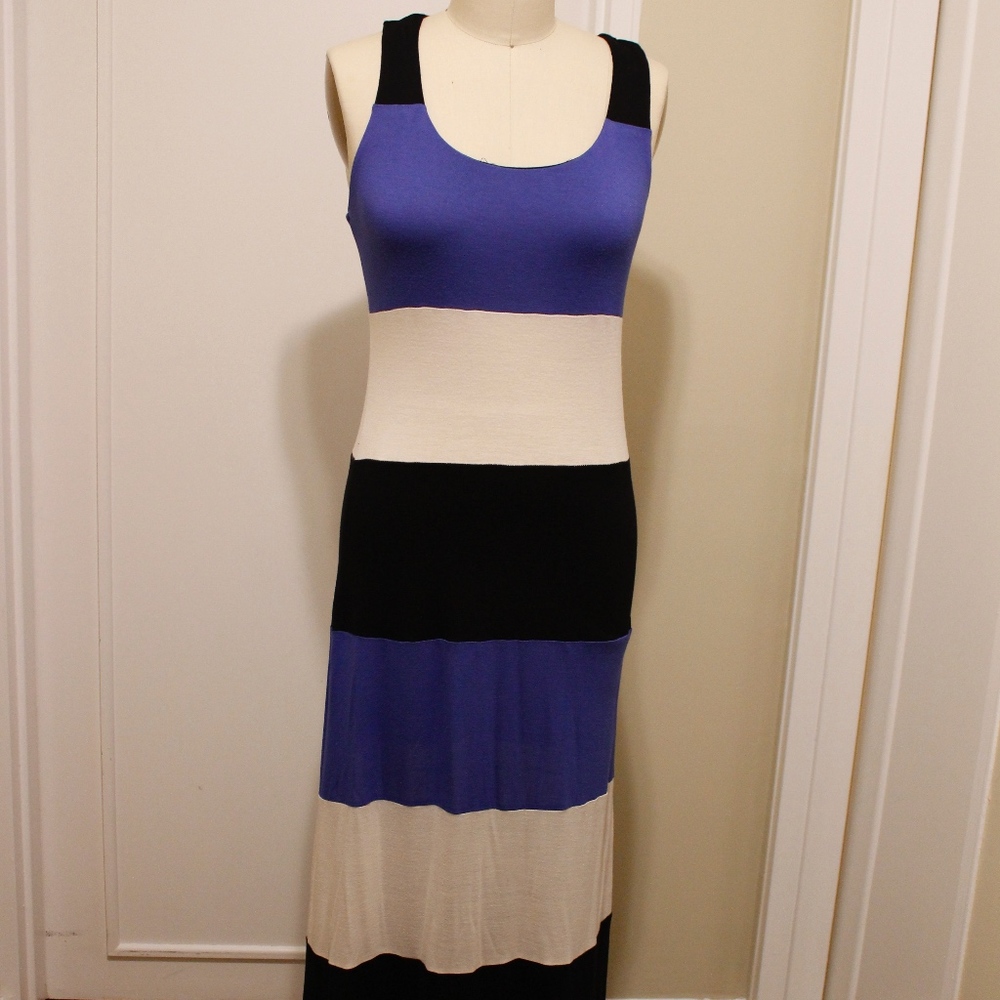 INC International Concepts Maxi Block Color Dress